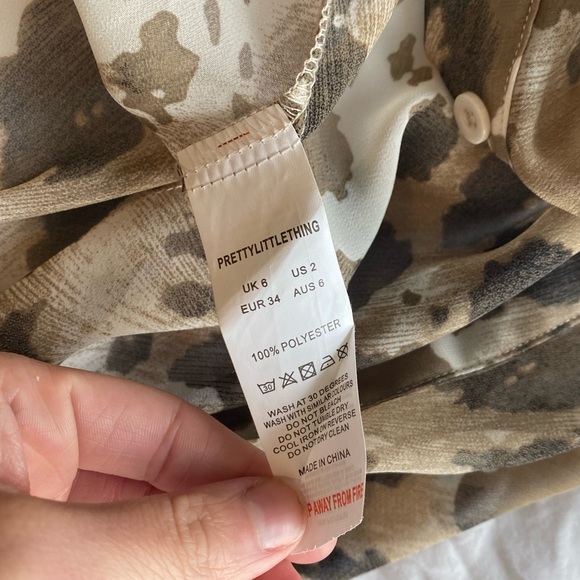 cow print western women's coverup top - Picture 6 of 8